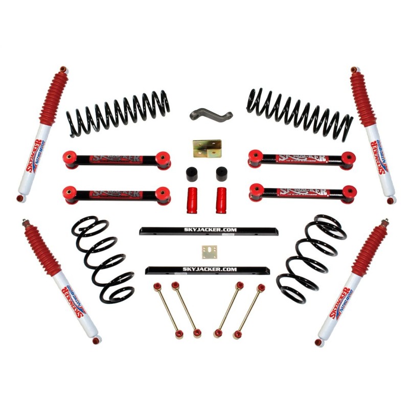 Lift Kit for 1997-2006 Jeep Wrangler TJ 4'' Front and Rear