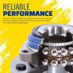 Wheel Bearing and Hub Assembly for 2022-2022 Chevrolet Silverado 1500 LTD- Old Model 2WD  0'' Front Moog