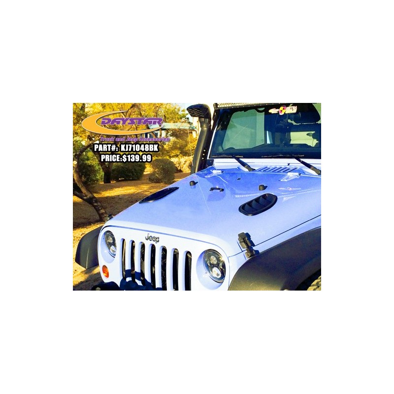 Hood Vent for 2007-2018 Jeep Wrangler JK   0''  Daystar