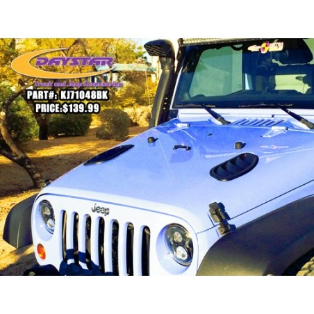 Hood Vent for 2007-2018 Jeep Wrangler JK   0''  Daystar