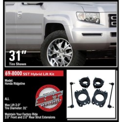 Lift Kit for 2006-2010 Honda Ridgeline 2'' Front and Rear