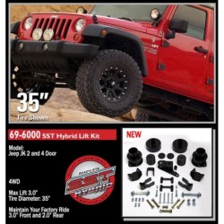 Lift Kit for 2007-2018 Jeep Wrangler JK 4WD  Front and Rear