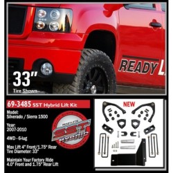 Lift Kit for 2007-2013 GMC Sierra 1500 4WD  Front and Rear