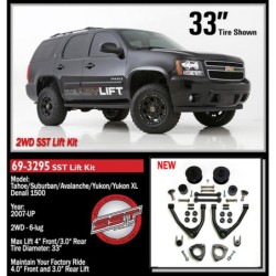 Lift Kit for 2007-2020 GMC Yukon 2WD 3'' Front and Rear