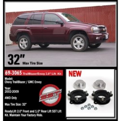 Lift Kit for 2002-2009 GMC Envoy 2WD/4WD 1'' Front and Rear
