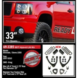Lift Kit for 2007-2016 Chevrolet Silverado 1500 2WD  Front and Rear