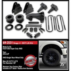 Lift Kit for 2011-2015 Ford F-350 Super Duty 4WD 3'' Front and Rear