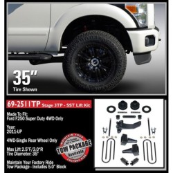 Lift Kit for 2011-2016 Ford F-250 Super Duty 4WD 3'' Front and Rear