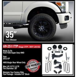 Lift Kit for 2011-2016 Ford F-350 Super Duty 4WD 3'' Front and Rear