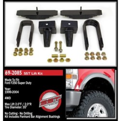 Lift Kit for 1999-2004 Ford F-250 Super Duty 4WD 2'' Front and Rear