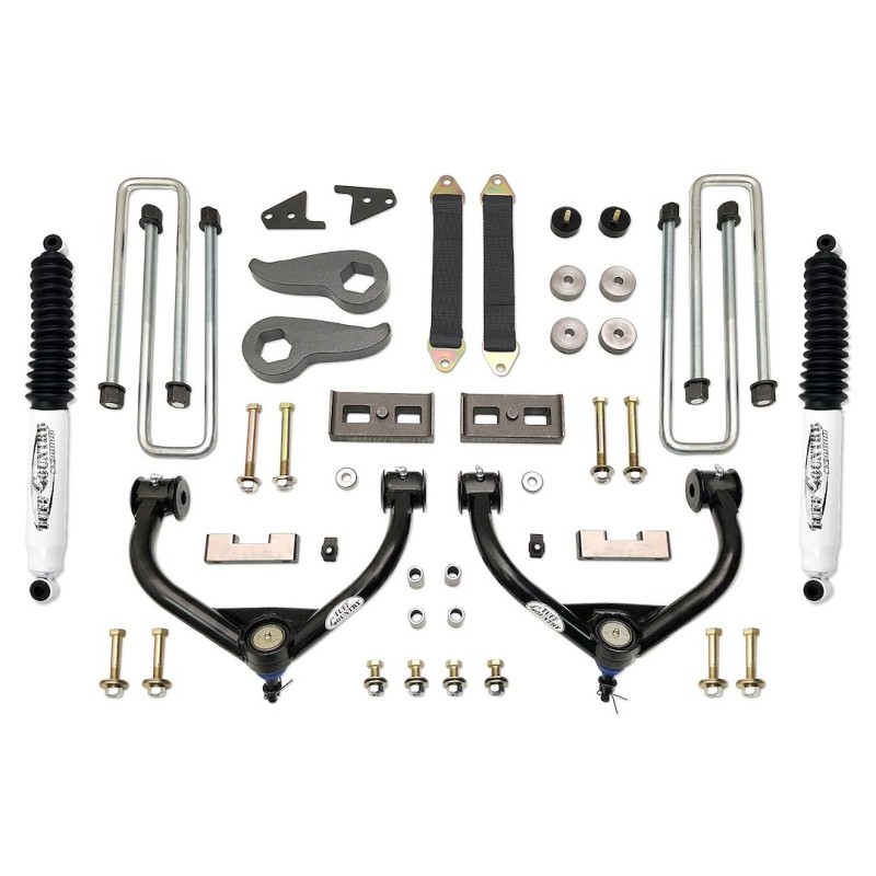 Lift Kit for 2011-2019 Chevrolet Silverado 3500 HD 4WD 1'' Front and Rear