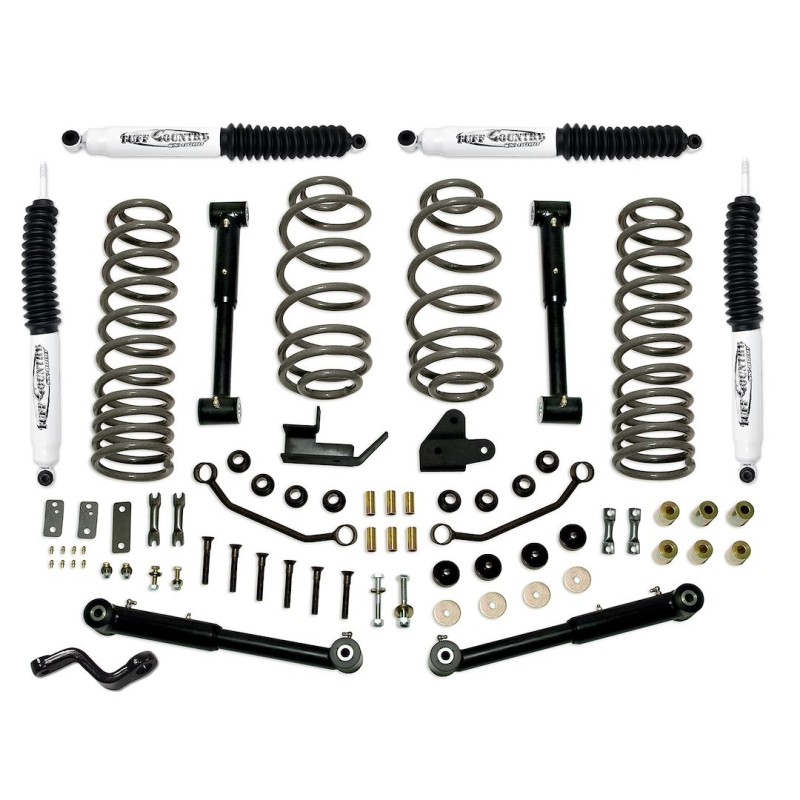 Lift Kit for 1997-2006 Jeep Wrangler TJ 4'' Front and Rear