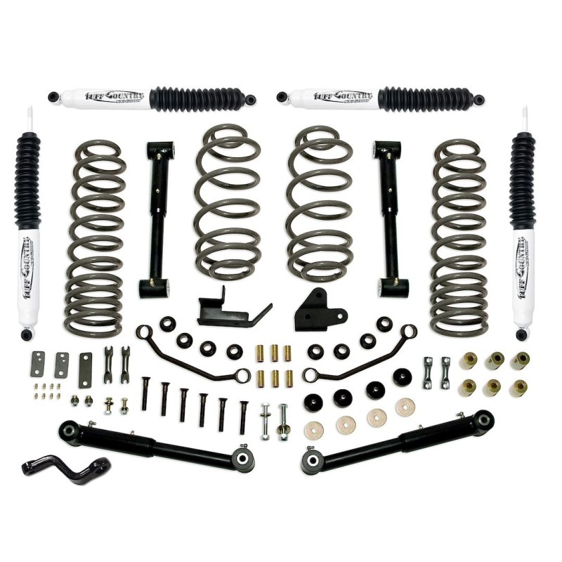 Lift Kit for 1997-2006 Jeep Wrangler TJ 4'' Front and Rear