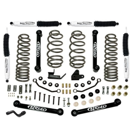 Lift Kit for 1997-2006 Jeep Wrangler TJ 4'' Front and Rear