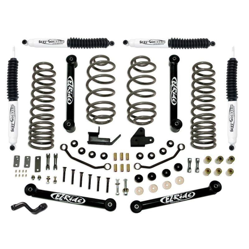 Lift Kit for 1997-2006 Jeep Wrangler TJ 4'' Front and Rear
