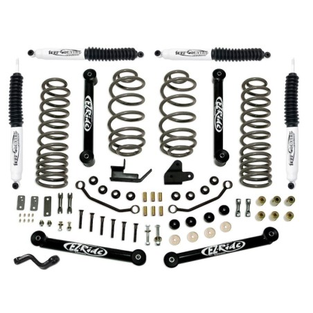 Lift Kit for 1997-2006 Jeep Wrangler TJ 4'' Front and Rear