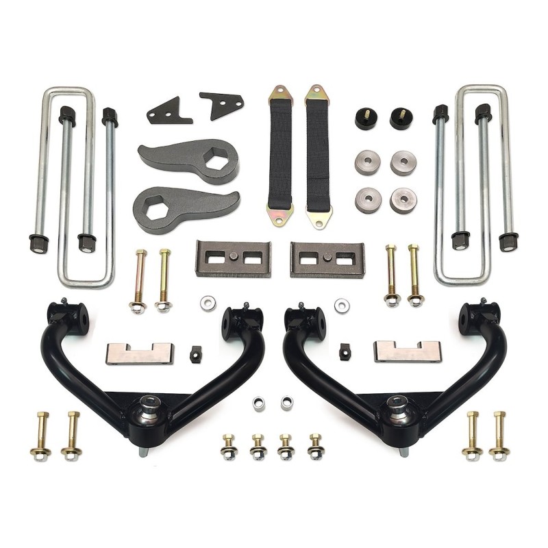 Lift Kit for 2011-2019 Chevrolet Silverado 3500 HD 4WD 1'' Front and Rear
