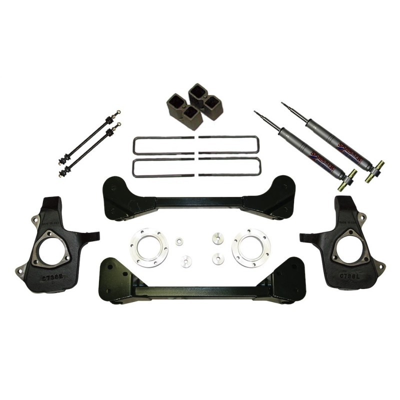 Lift Kit for 2007-2013 GMC Sierra 1500 2WD/4WD 4'' Front and Rear
