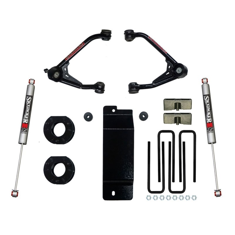 Lift Kit for 2007-2013 Chevrolet Silverado 1500 4WD 3.5-4'' Front and Rear