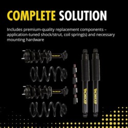 Electronic to Conventional Shock Absorber Conversion Kit for 2002-2006 Chevrolet Avalanche 1500   0'' Full Front and Rear Monroe