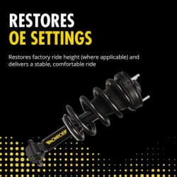 Electronic to Conventional Shock Absorber Conversion Kit for 2000-2006 Chevrolet Tahoe   0'' Full Front and Rear Monroe