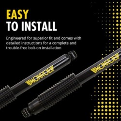 Electronic to Conventional Shock Absorber Conversion Kit for 2000-2006 GMC Yukon XL 1500   0'' Full Front and Rear Monroe